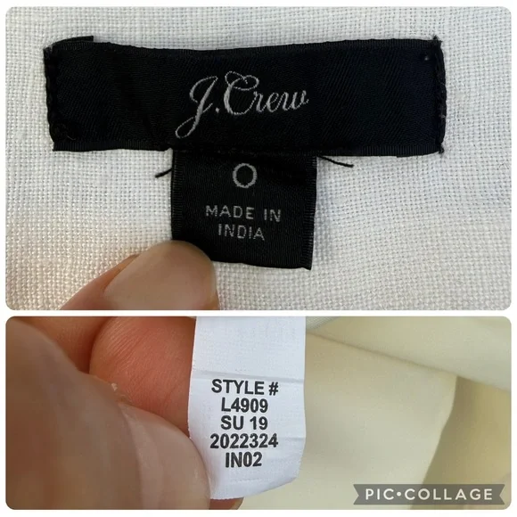 J. Crew Embroidered-trim line shorts size 0 - Picture 10 of 11